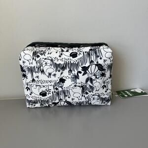 Lesportsac Moomin Extra Large Rectangular Cosmetic Bag NWT